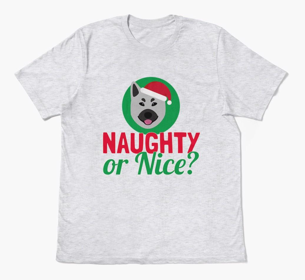 'Naughty or Nice?' - Personalised {breedFullName} Adult T-Shirt