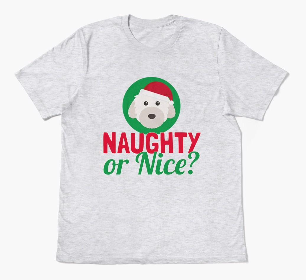 'Naughty or Nice?' - Personalized {breedFullName} Adult T-Shirt