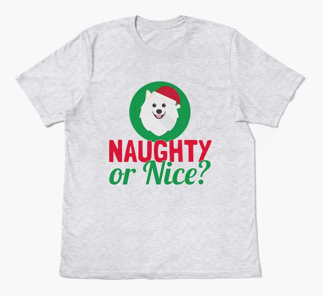 'Naughty or Nice?' - Personalized {breedFullName} Adult T-Shirt