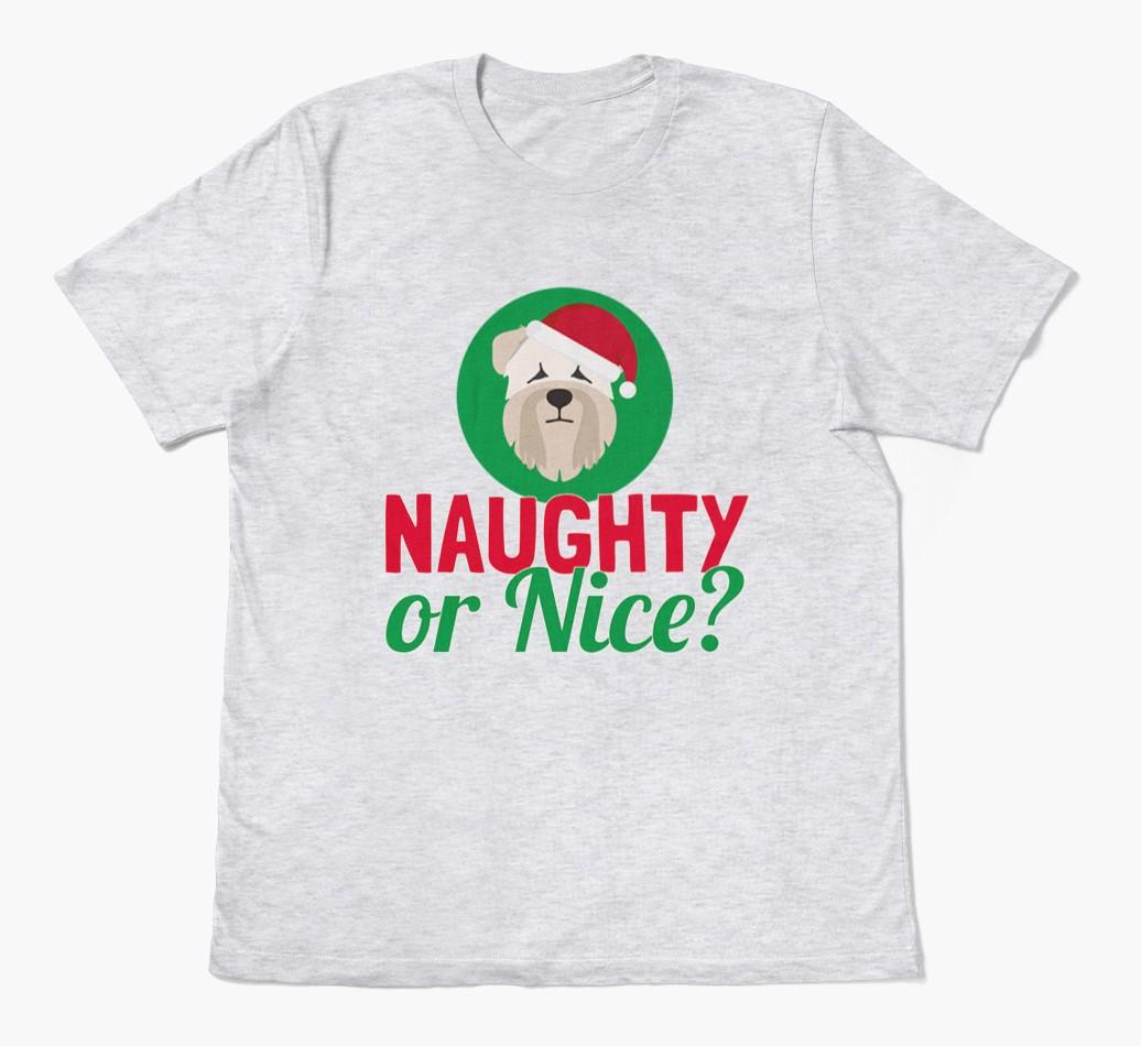 'Naughty or Nice?' - Personalized {breedFullName} Adult T-Shirt