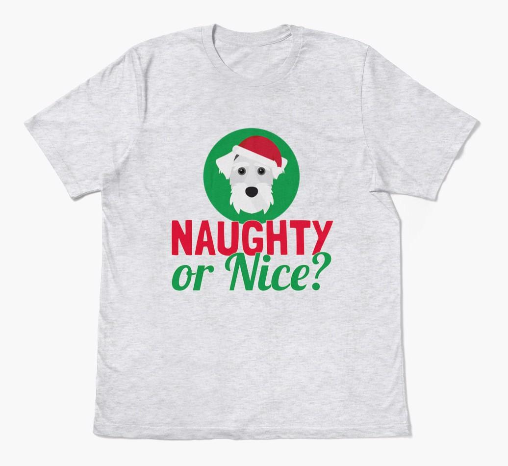 'Naughty or Nice?' - Personalized {breedFullName} Adult T-Shirt