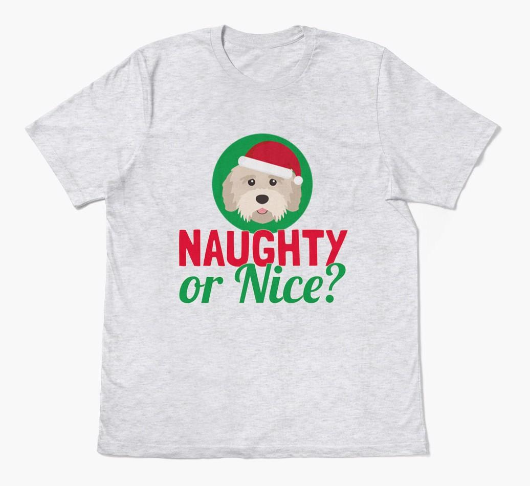 'Naughty or Nice?' - Personalized {breedFullName} Adult T-Shirt
