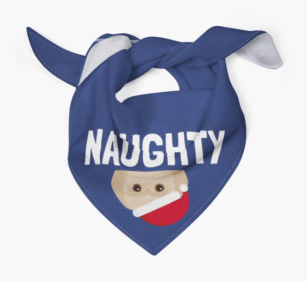Naughty: Personalised {breedFullName} Bandana