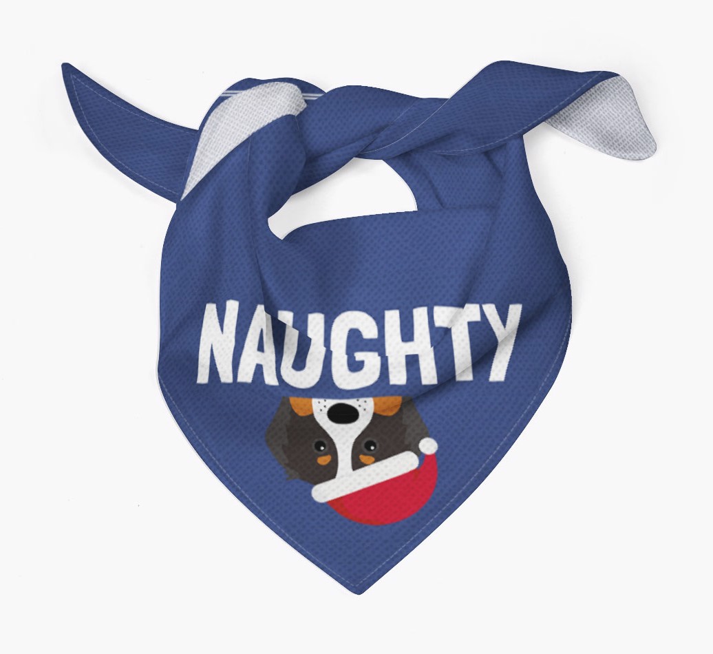 Naughty: Personalised {breedFullName} Bandana