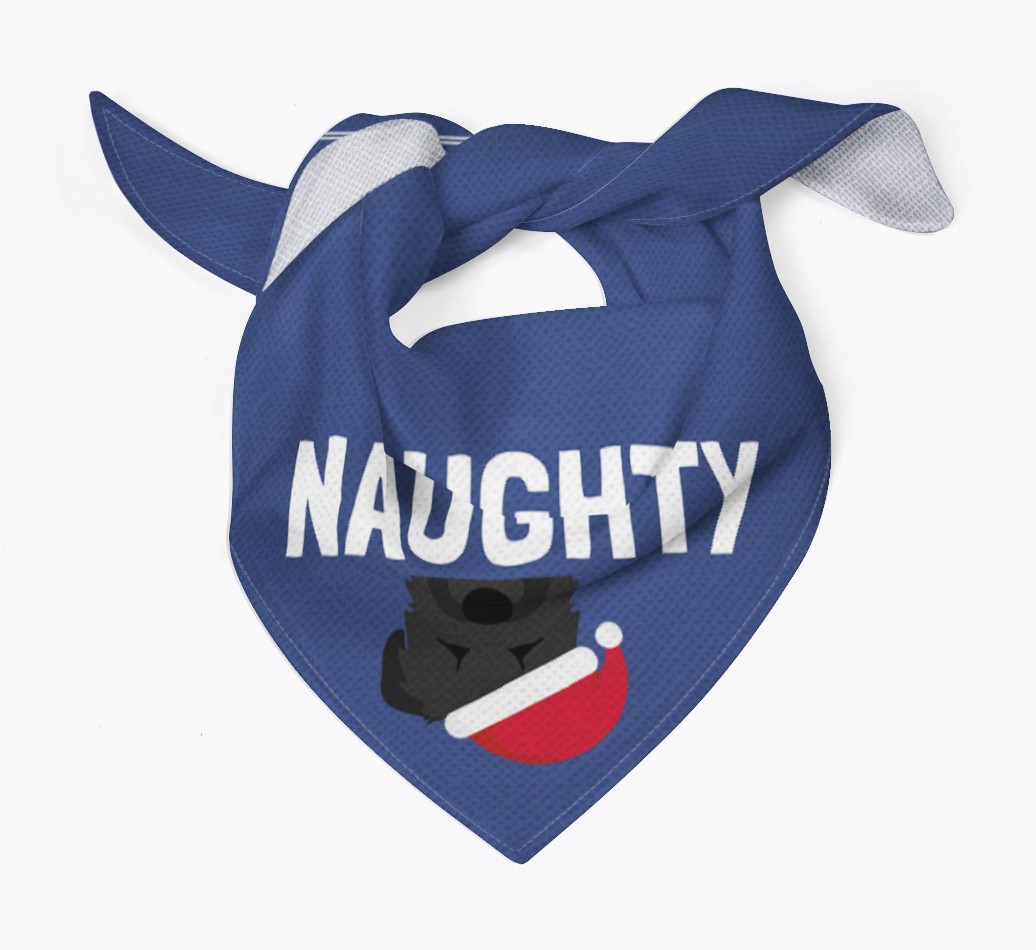 Naughty: Personalised {breedFullName} Bandana
