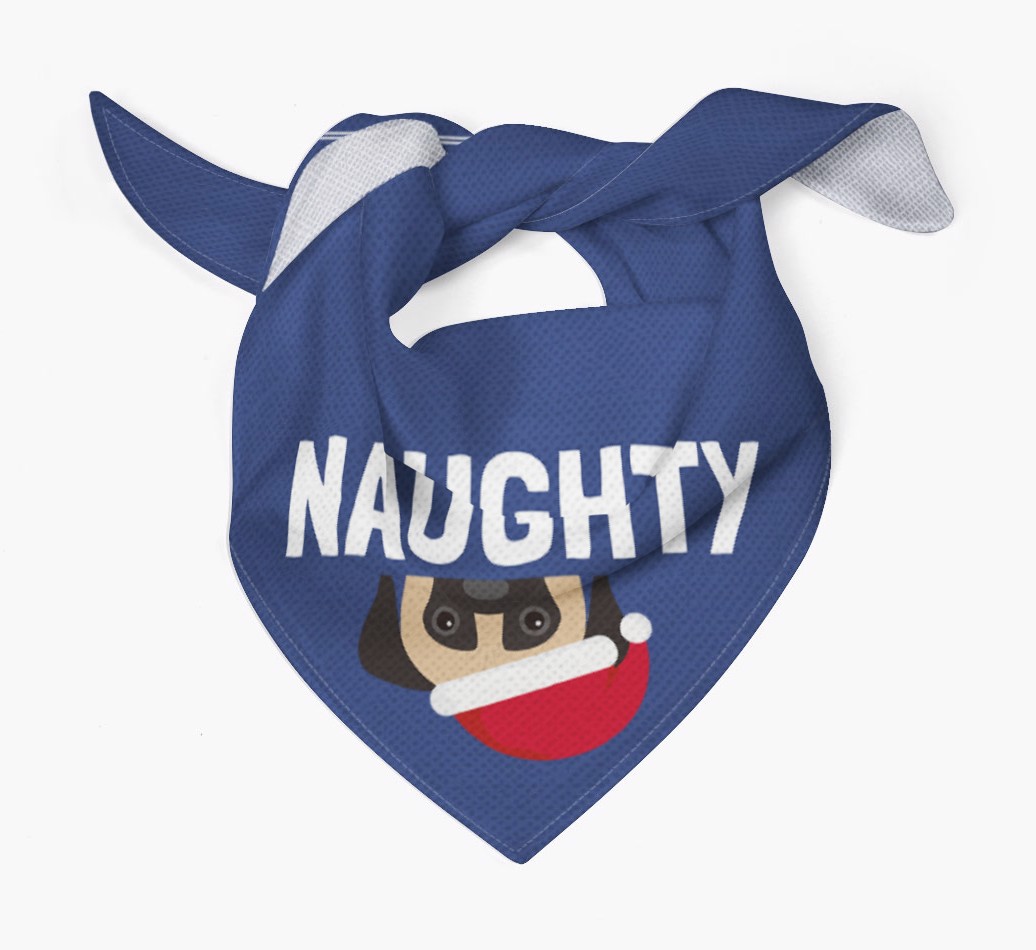 Naughty: Personalised {breedFullName} Bandana