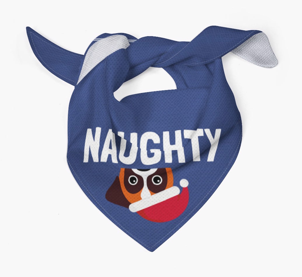 Naughty: Personalised {breedFullName} Bandana