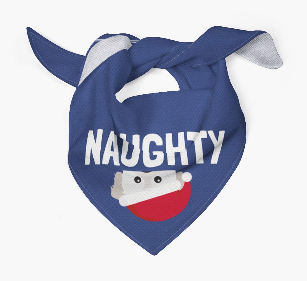 Naughty: Personalised {breedFullName} Bandana
