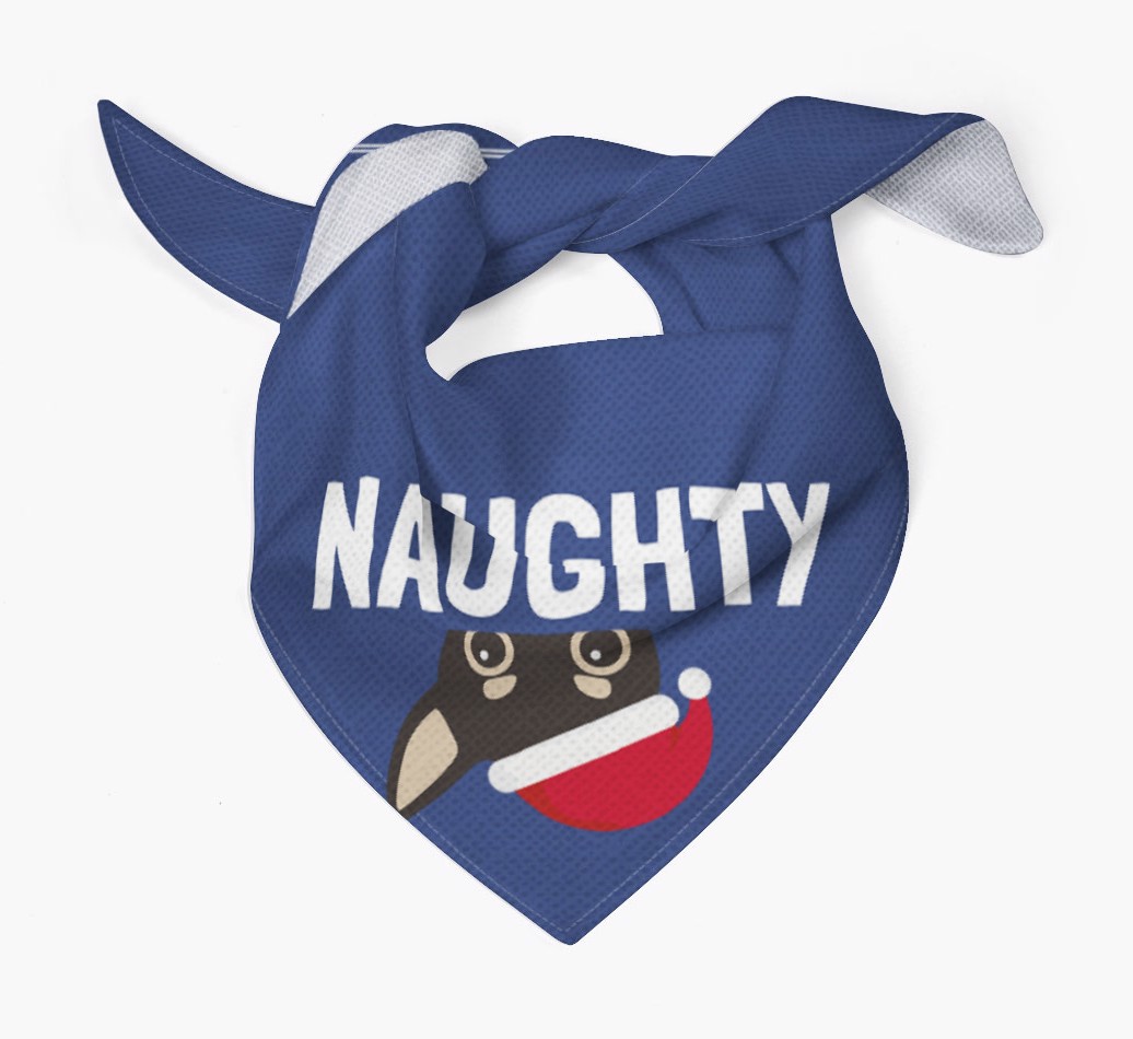 Naughty: Personalised {breedFullName} Bandana