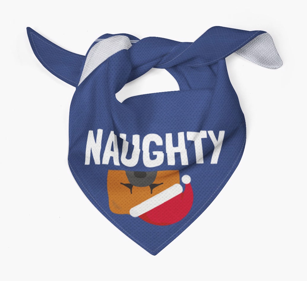 Naughty: Personalised {breedFullName} Bandana