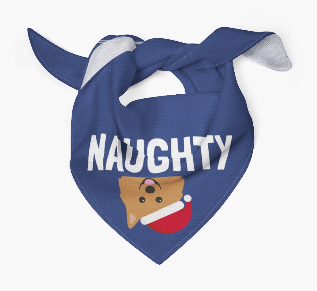 Naughty: Personalised {breedFullName} Bandana