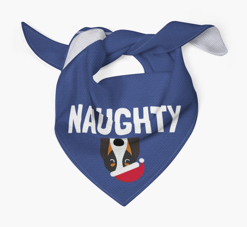Naughty: Personalised {breedFullName} Bandana