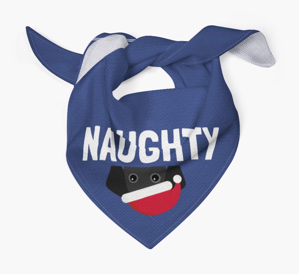 Naughty: Personalised {breedFullName} Bandana