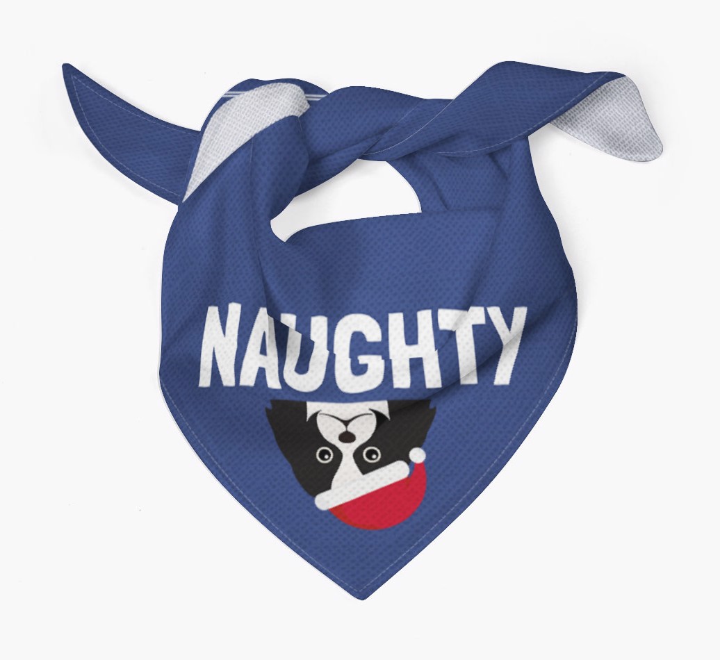 Naughty: Personalised {breedFullName} Bandana