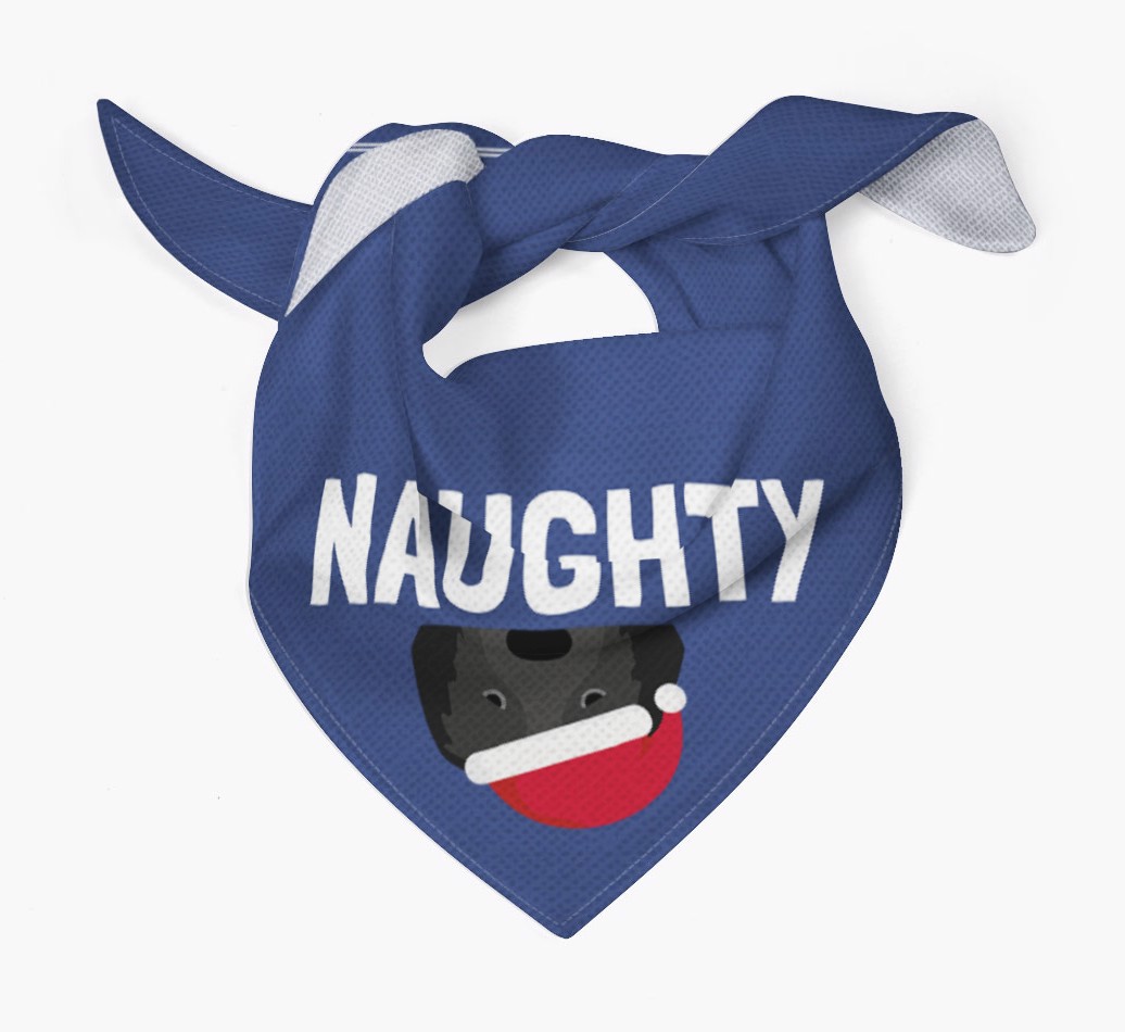 Naughty: Personalised {breedFullName} Bandana