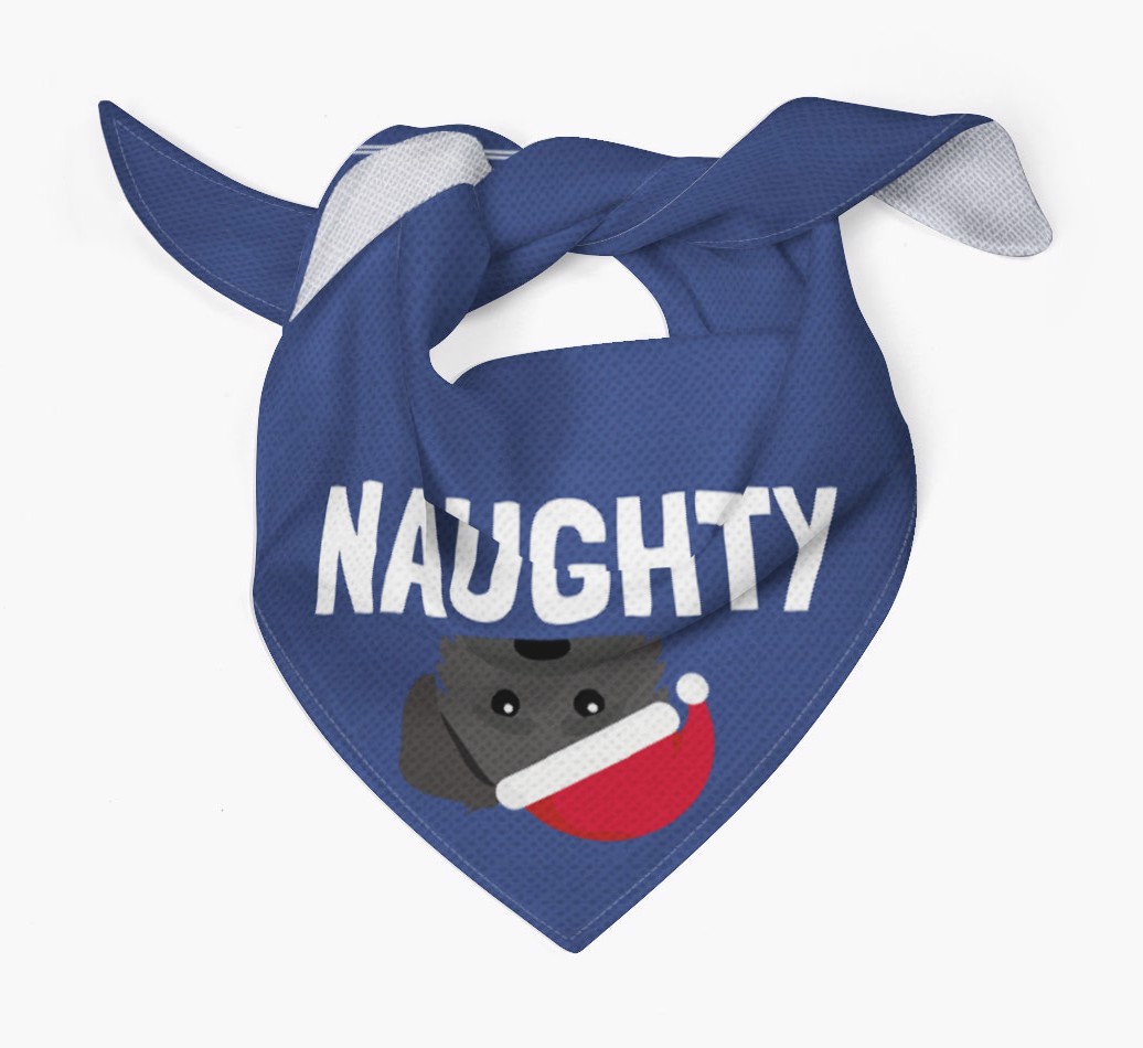 Naughty: Personalised {breedFullName} Bandana