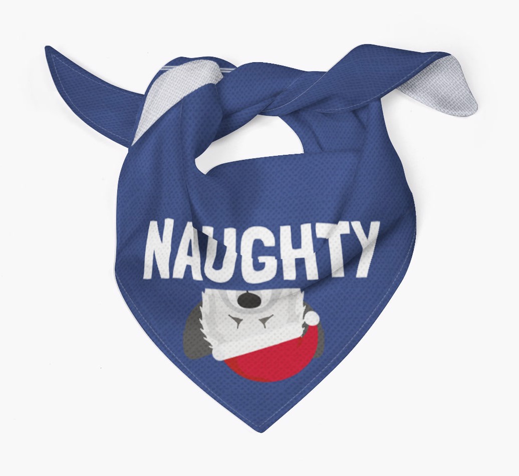 Naughty: Personalised {breedFullName} Bandana