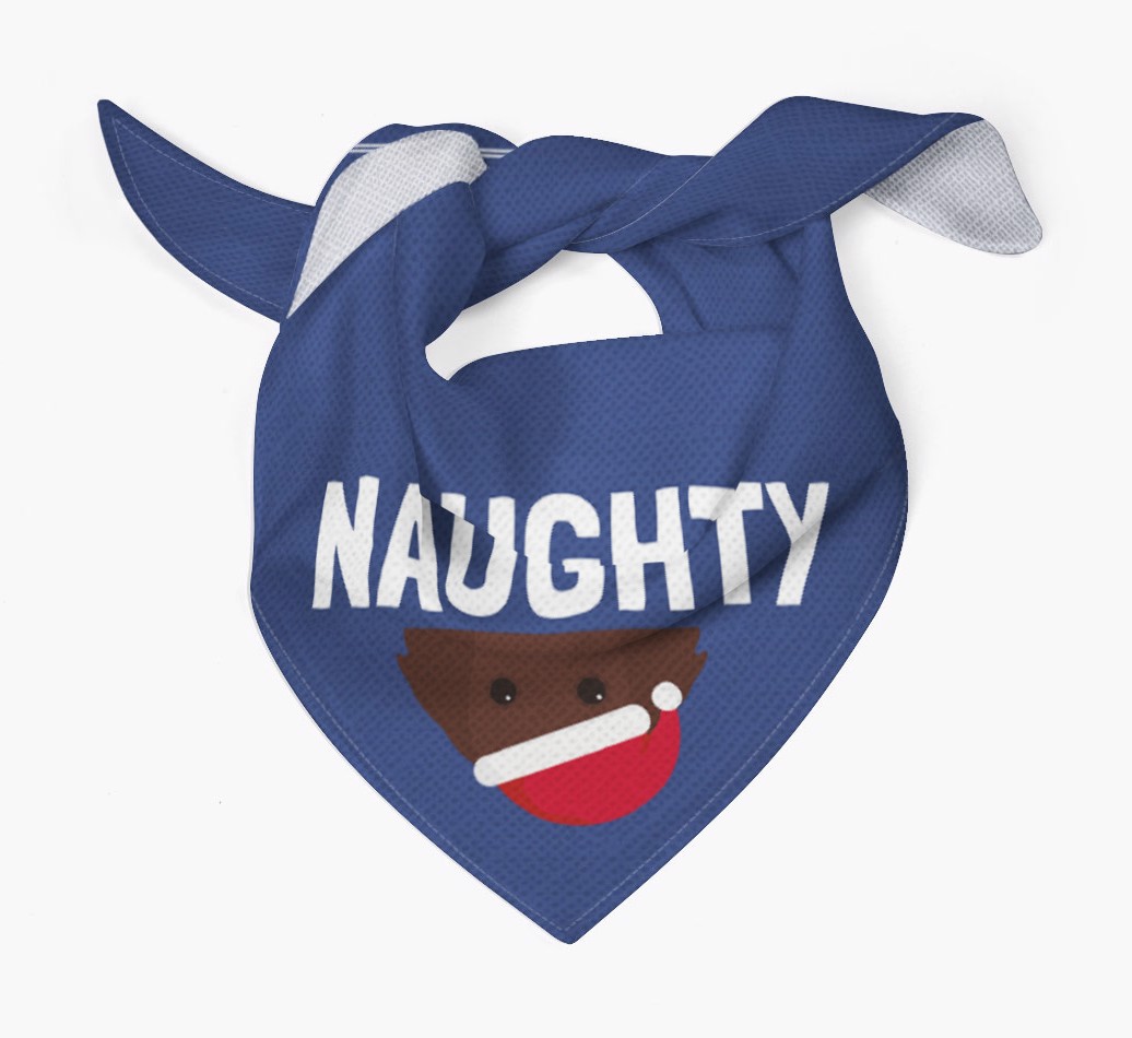 Naughty: Personalised {breedFullName} Bandana