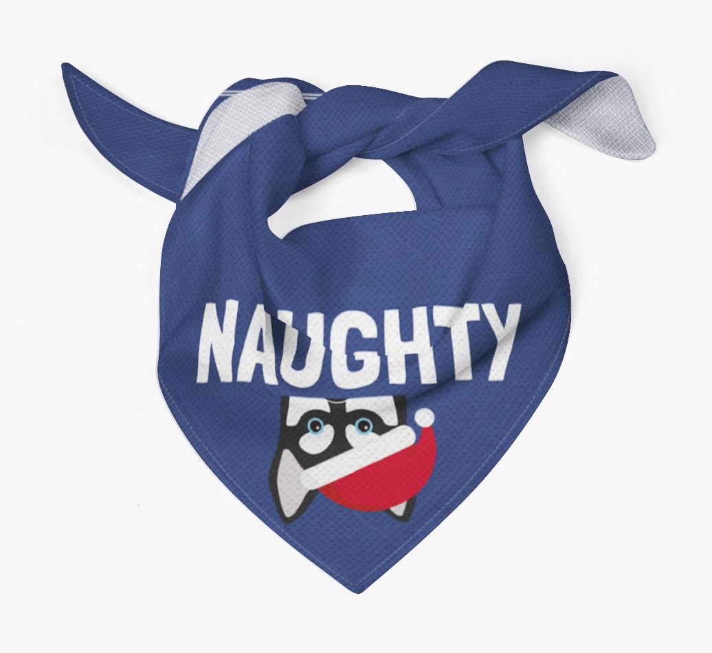 Naughty: Personalized {breedFullName} Bandana