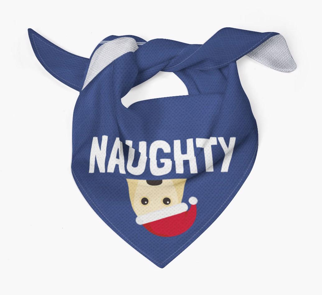 Naughty: Personalized {breedFullName} Bandana