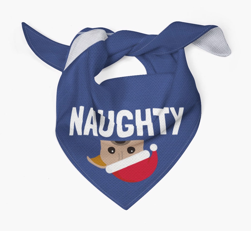 Naughty: Personalized {breedFullName} Bandana