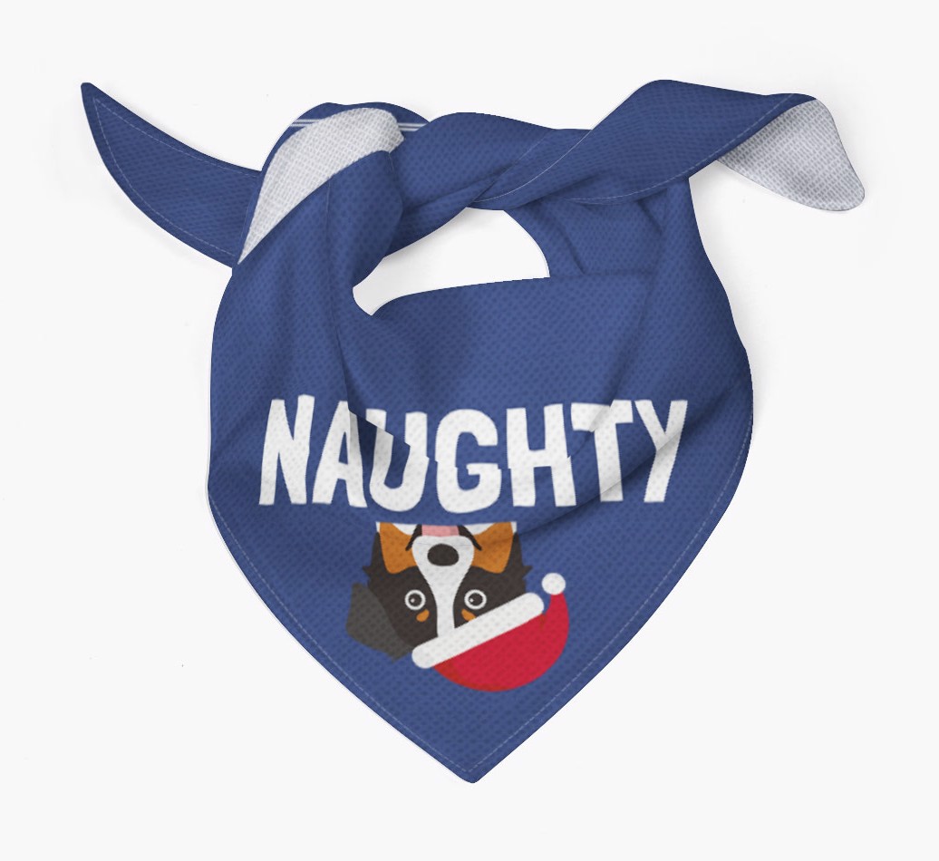Naughty: Personalized {breedFullName} Bandana
