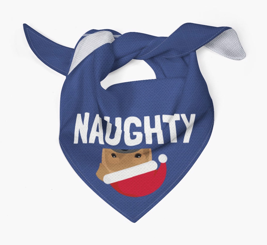 Naughty: Personalized {breedFullName} Bandana