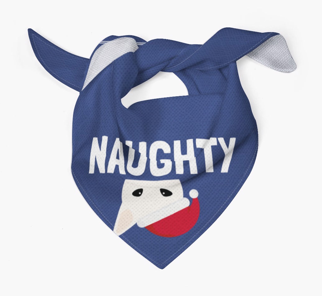Naughty: Personalized {breedFullName} Bandana