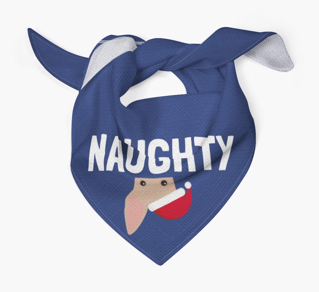 Naughty: Personalized {breedFullName} Bandana