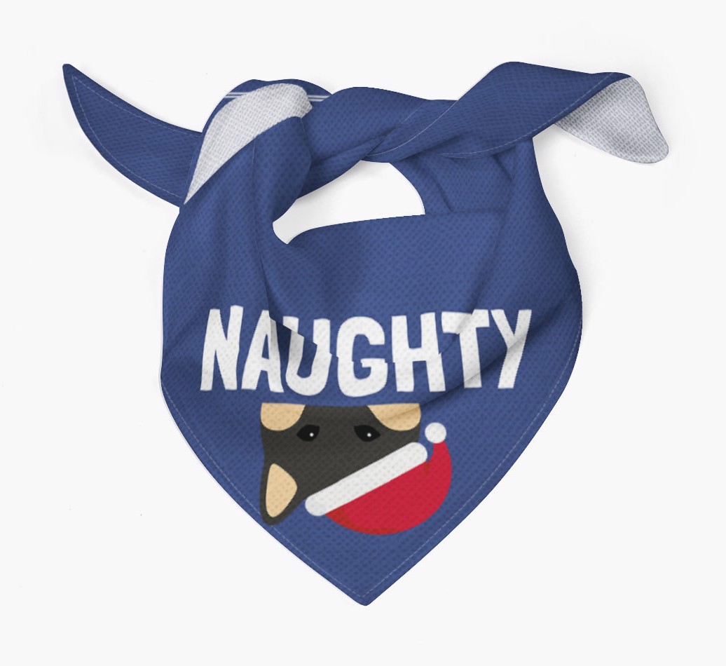 Naughty: Personalized {breedFullName} Bandana