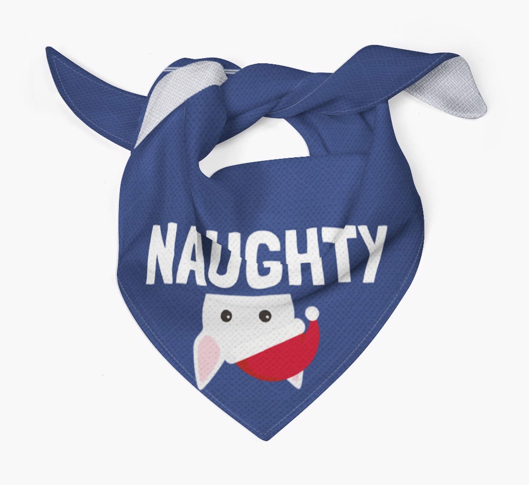 Naughty: Personalized {breedFullName} Bandana