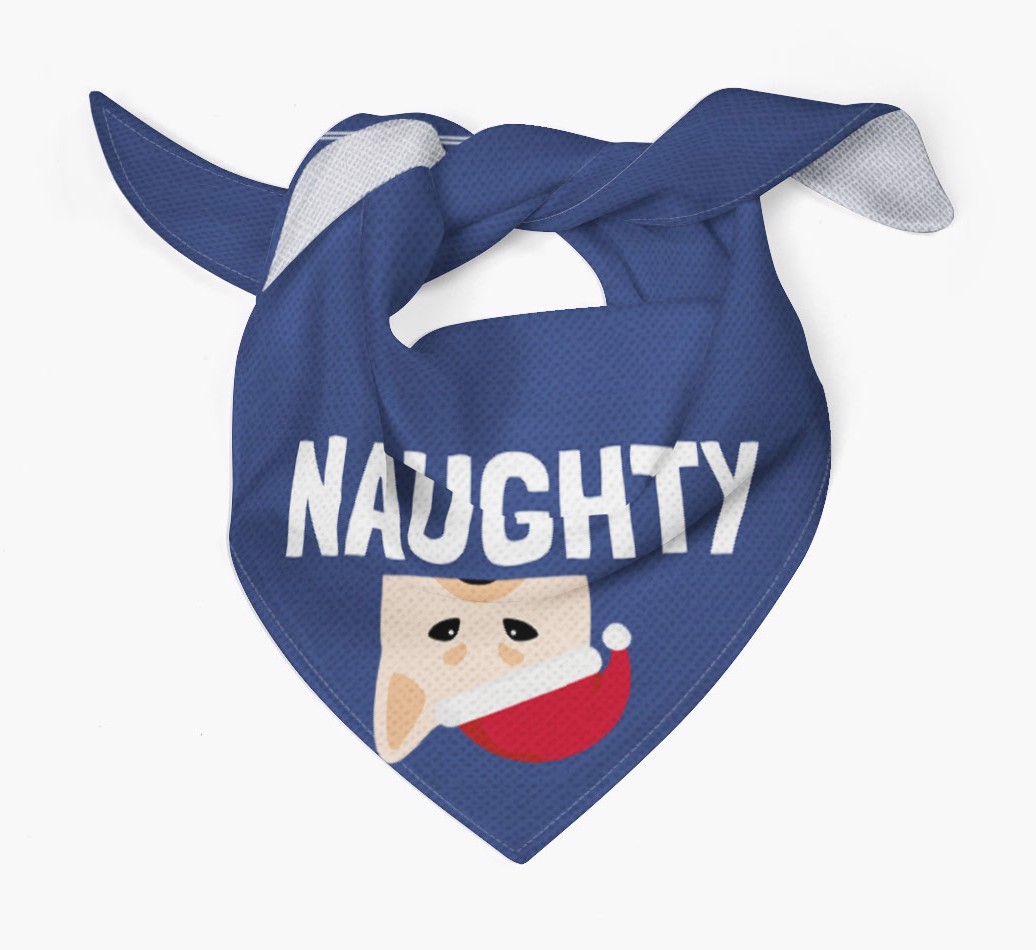 Naughty: Personalized {breedFullName} Bandana