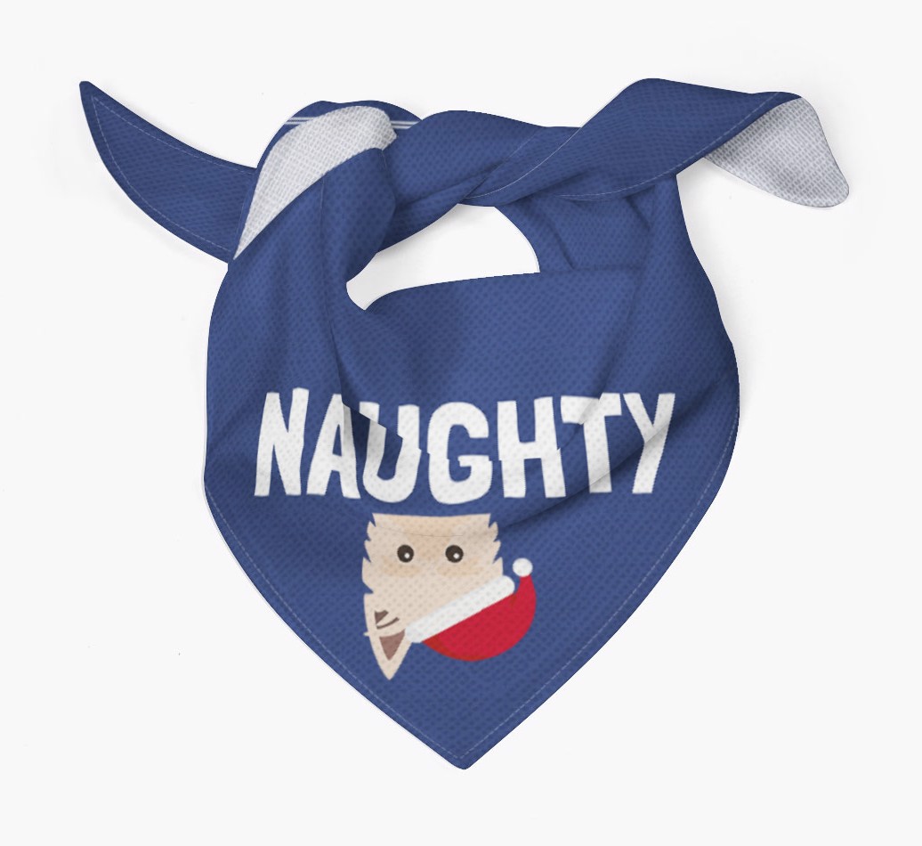 Naughty: Personalized {breedFullName} Bandana