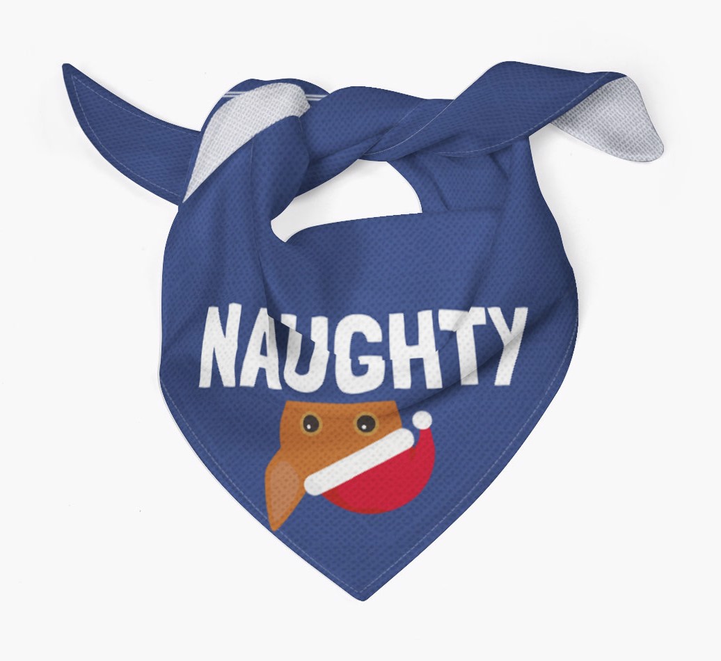 Naughty: Personalized {breedFullName} Bandana