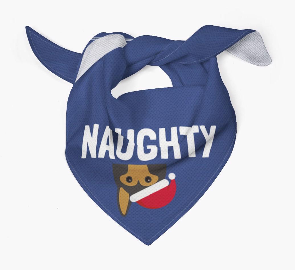 Naughty: Personalized {breedFullName} Bandana