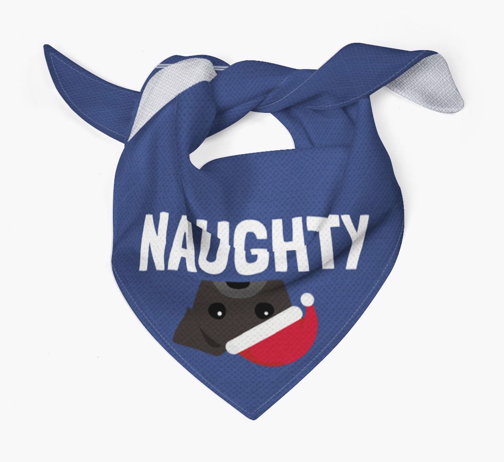 Naughty: Personalized {breedFullName} Bandana