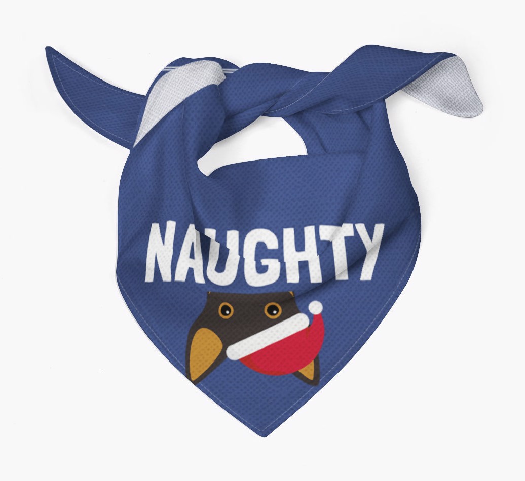 Naughty: Personalized {breedFullName} Bandana