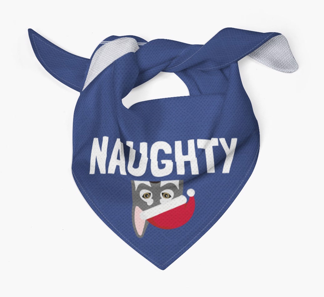 Naughty: Personalized {breedFullName} Bandana