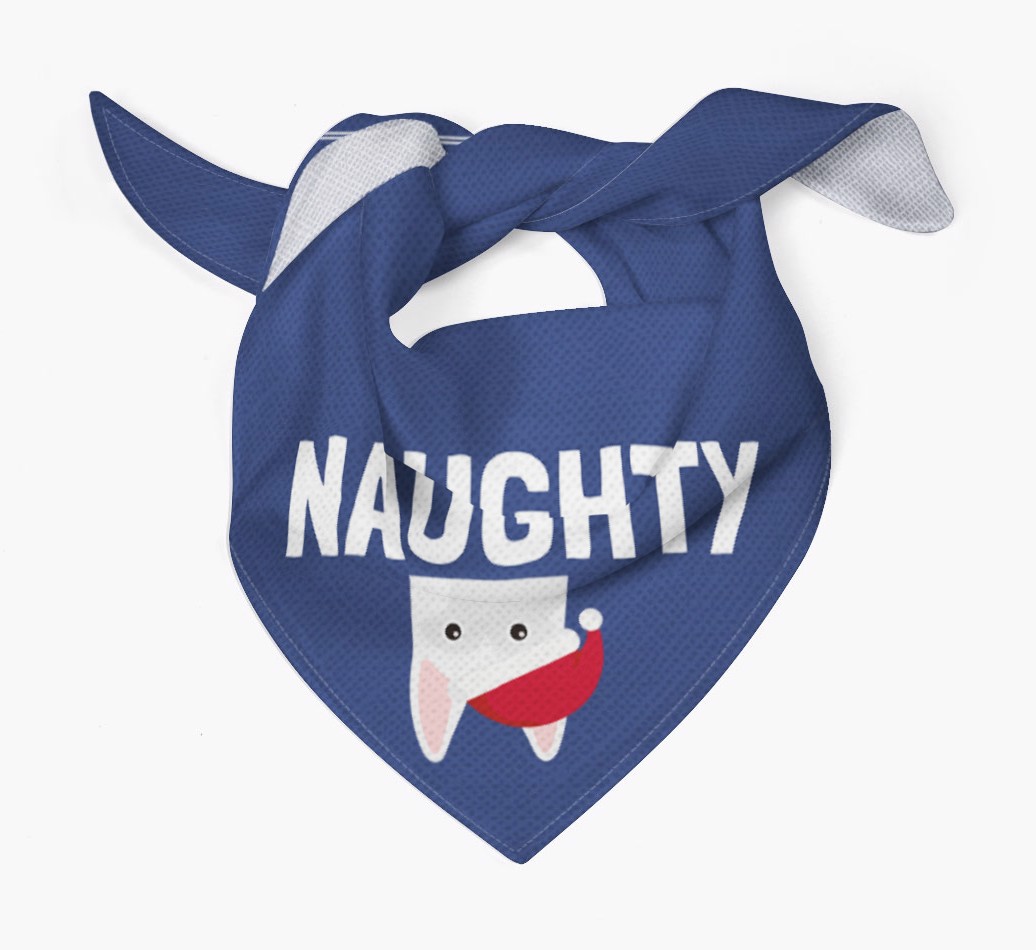 Naughty: Personalized {breedFullName} Bandana