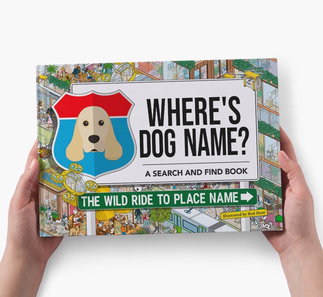 Personalized Dog Book - Where's Your Dog - Wild Ride