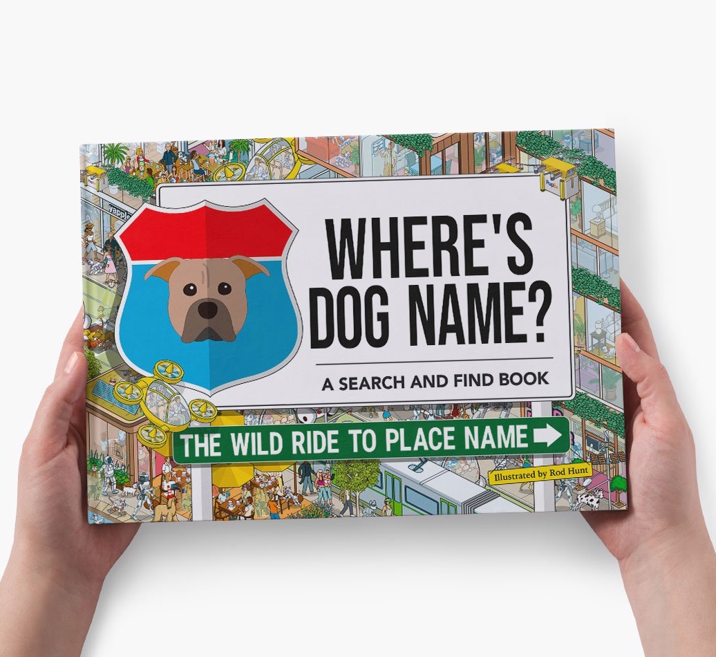 Personalized Dog Book - Where's Your Dog - Wild Ride