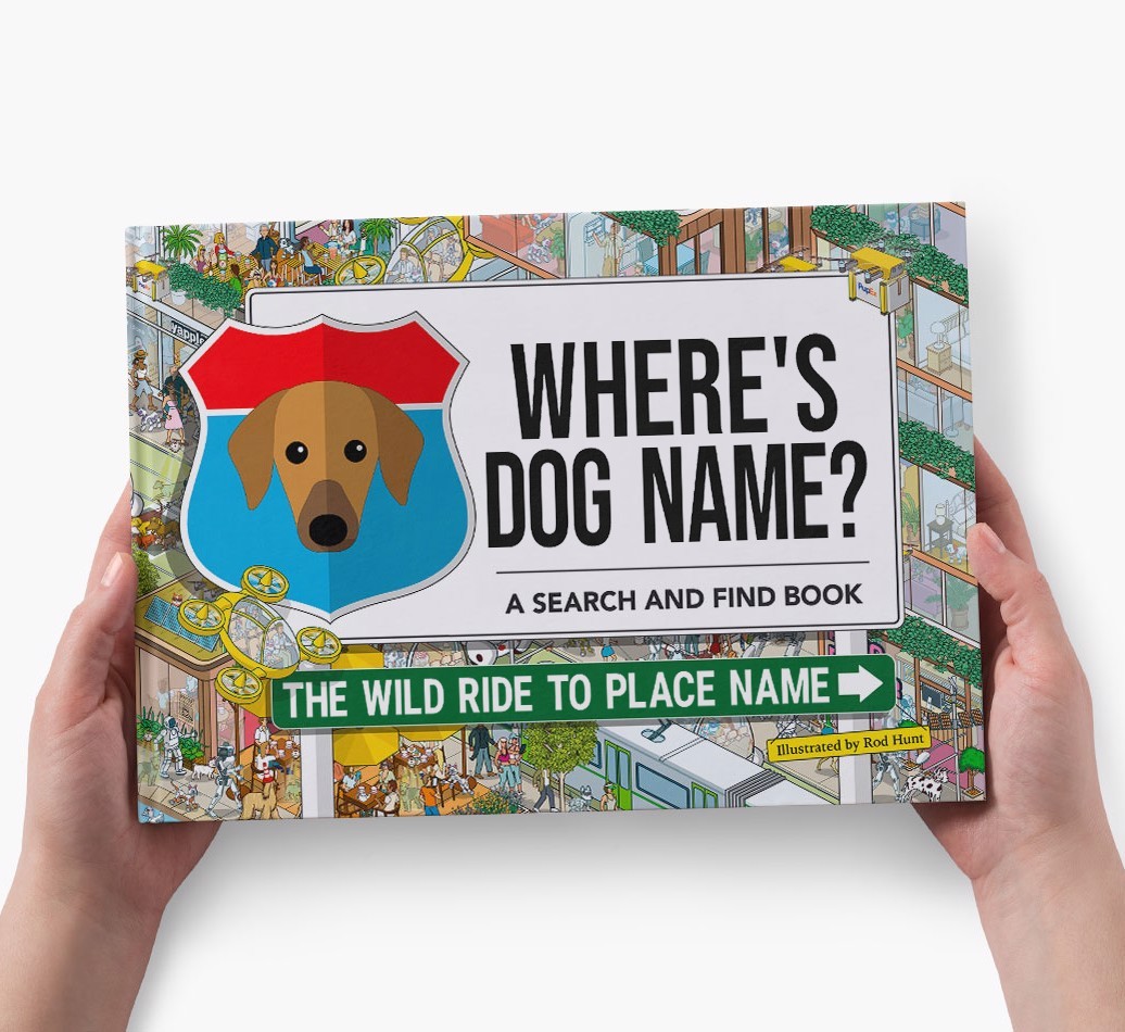 Personalized Dog Book - Where's Your Dog - Wild Ride