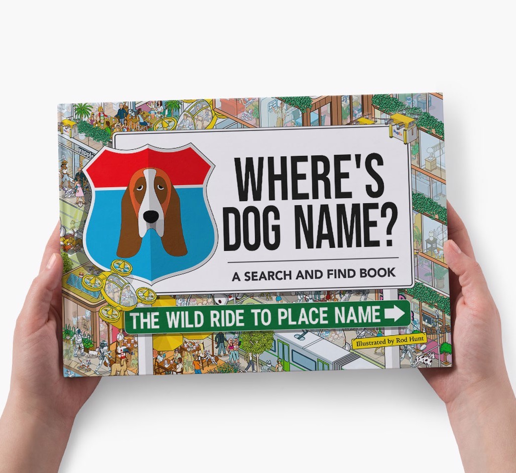 Personalized Dog Book - Where's Your Dog - Wild Ride