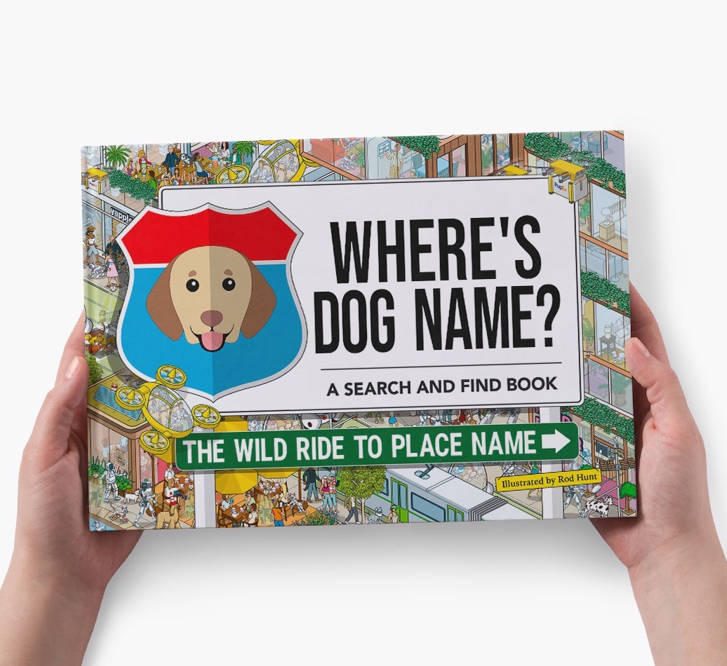 Personalized Dog Book - Where's Your Dog - Wild Ride