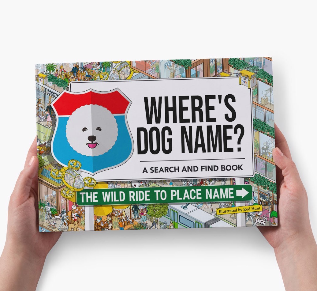 Personalized Dog Book - Where's Your Dog - Wild Ride