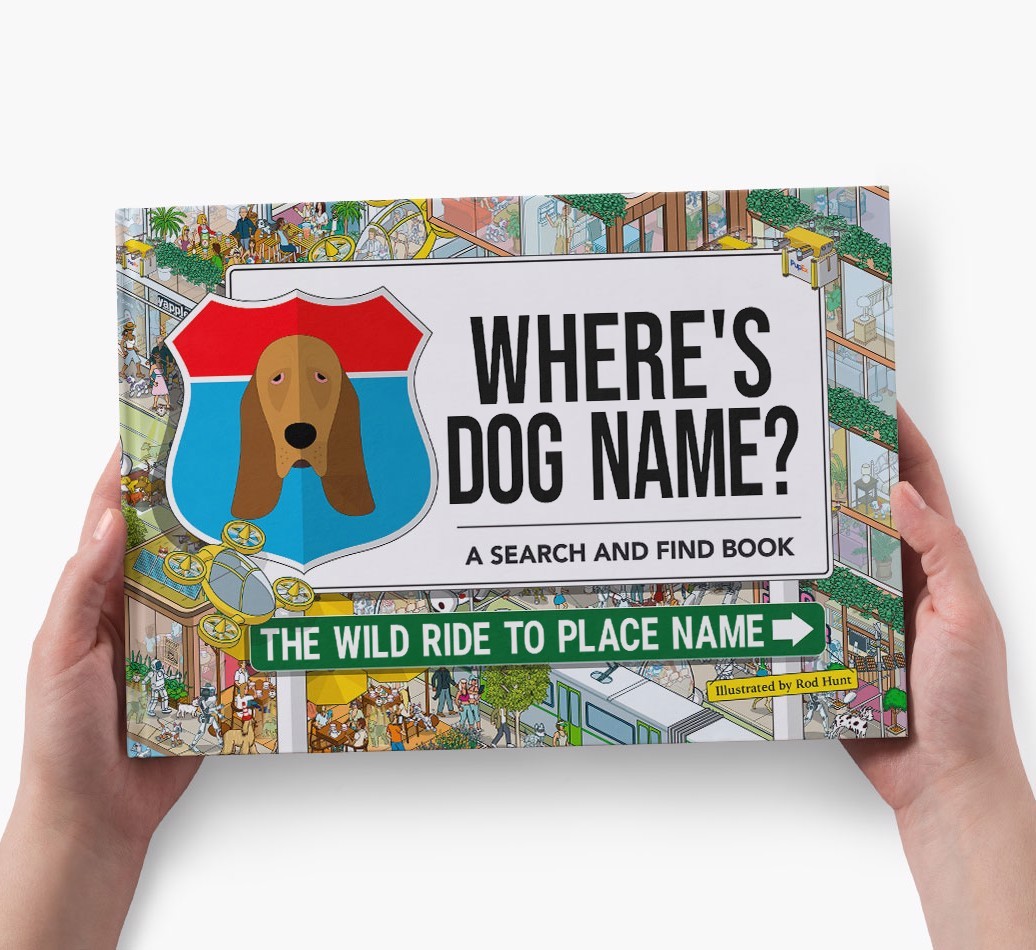 Personalized Dog Book - Where's Your Dog - Wild Ride