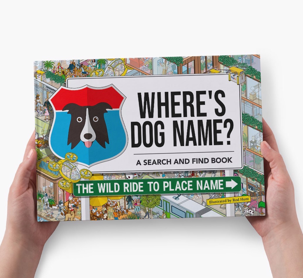 Personalized Dog Book - Where's Your Dog - Wild Ride