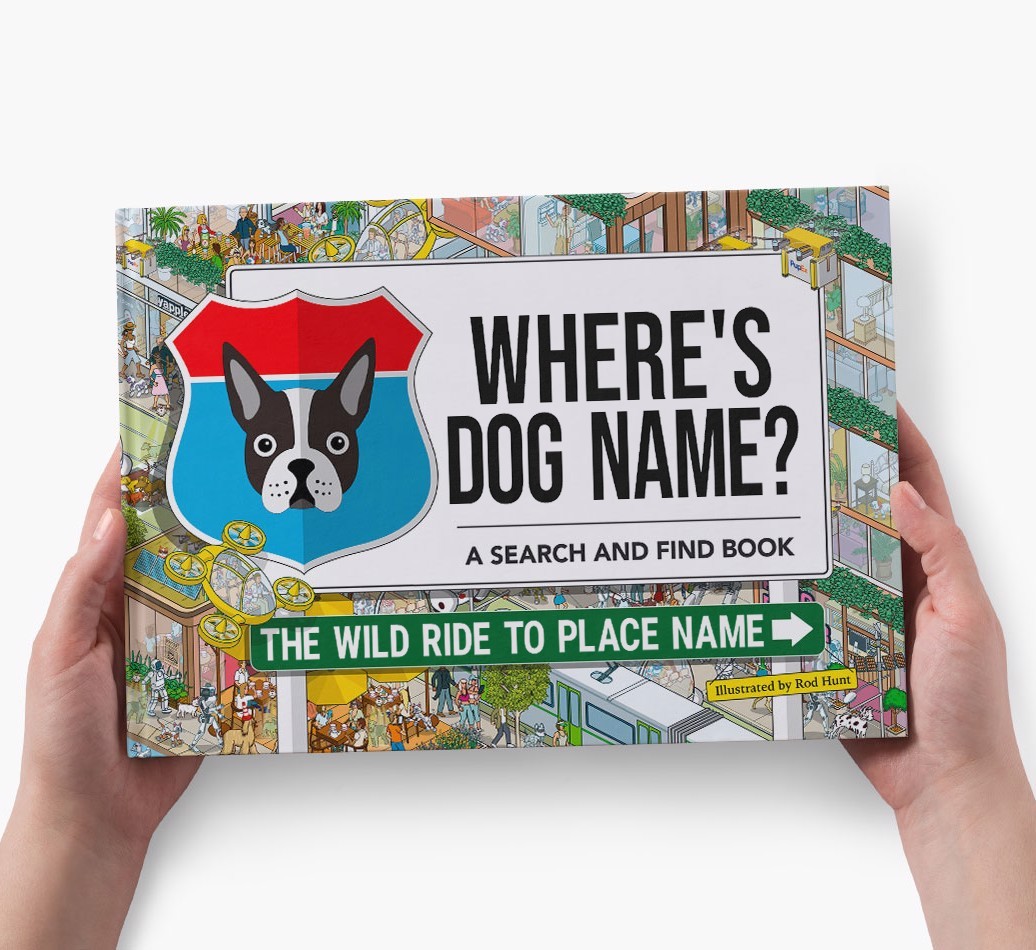 Personalized Dog Book - Where's Your Dog - Wild Ride