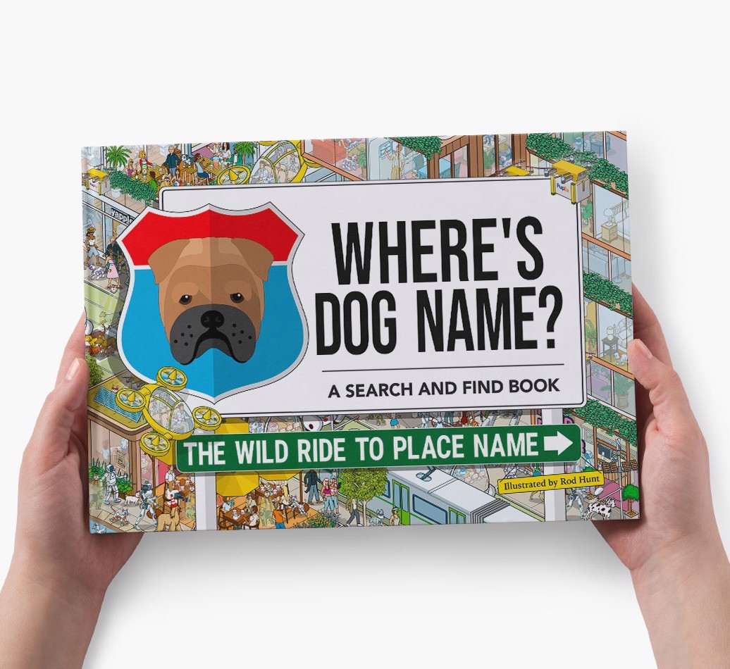 Personalized Dog Book - Where's Your Dog - Wild Ride