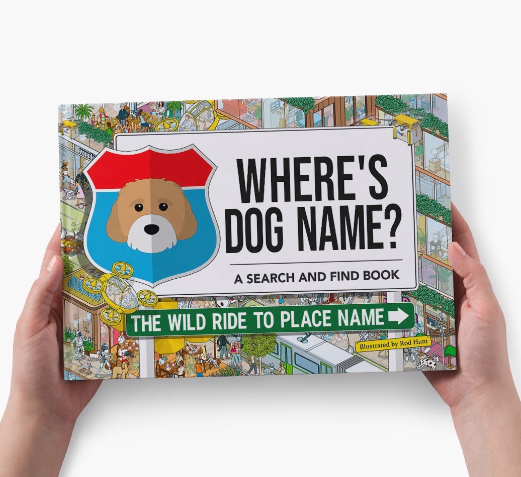 Personalized Dog Book - Where's Your Dog - Wild Ride